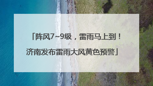 阵风7~9级，雷雨马上到！济南发布雷雨大风黄色预警